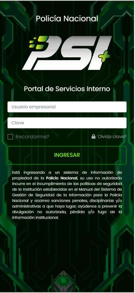 Portal de Servicios Interno .